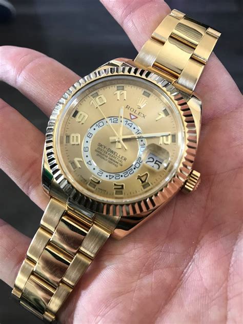 rolex herenhorloge sky-dweller|rolex sky dweller yellow gold.